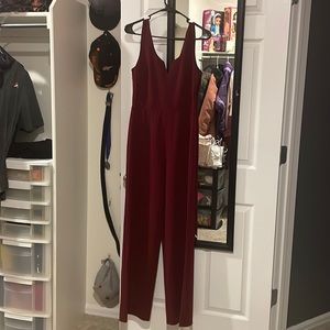 Francesca’s Burgundy Jumpsuit